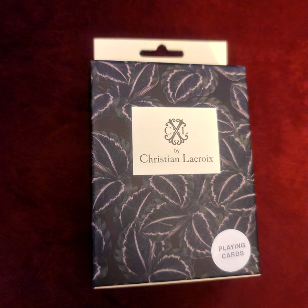 NIB Christian Lacroix Tropical Flowers Playing Cards Poker Rare for Galison